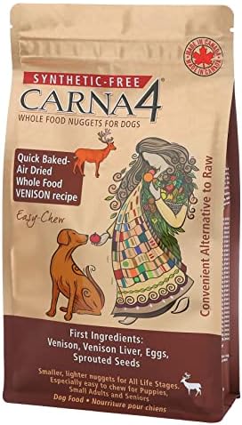  CARNA4 Easy Chew Dog Food, Venison, 2.2 Lb