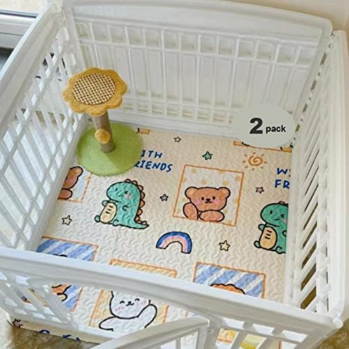  36" Wide Hexagonal Dog Pen Urine Pad Dog Urine Pad Puppy Pad, [PLAYPEN Not Included!] Reusable Whelping Playpen Crate Reusable Washable Pet Mattress Pads Pet Training Pads For Playpen, Crate, Kennel