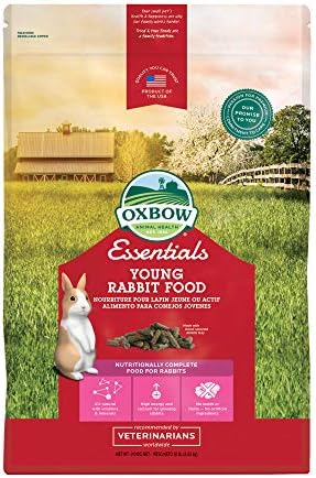  Oxbow Essentials Young Rabbit Food - All Natural Rabbit Pellets - 10 Lb.