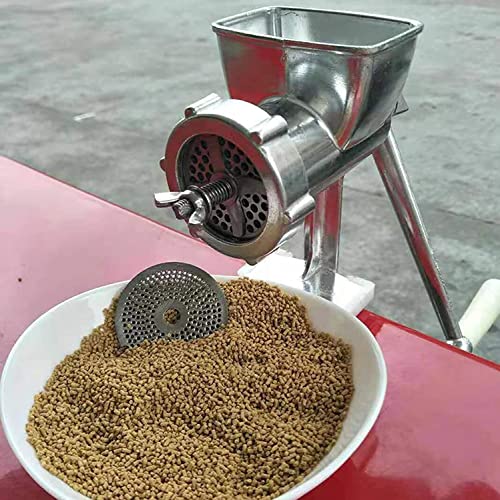  Pet Dog Cat Feed Maker, Manual Animal Feed Food Pellet Machine, Birds Fishing Bait Granulator Pelleter, 1.5/2.5/3/4/5/6/7/8/9/10mm Molds For Fish Parrot Chin Indigo Birds Larks Thrush ( Size : 2.5mm )