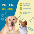  No Scent Anal Gland Express & Skunk Spray Pet Fur Cleaner For Dogs & Cats (128 Fl Oz / 3.8 Liters)