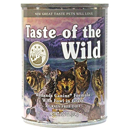  Taste Of The Wild Grain-Free Canned Dog Food Variety Pack - Wetlands, Pacific Stream, High Prairie, And Sierra Mountain Pack Of 12, 13.2 Ounce Cans By Taste Of The Wild