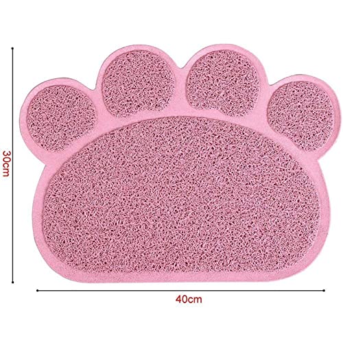  DIWANG Cat Litter Mat Non-Slip Pet Paw Shape Mat Pet Dog Cat Puppy Kitten Dish Bowl Water Placemat Mat