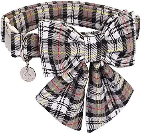  DOGWONG Summer Dog Collar With Bowtie, Green Avocado Dog Collar Comfortable Durable Fruit Dog Collar For Small Medium Large Dog