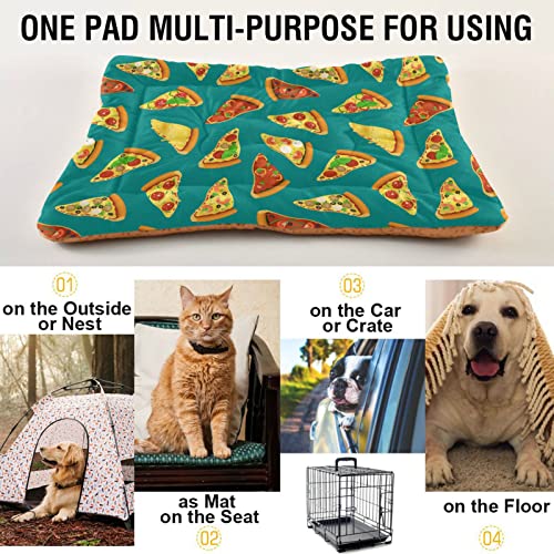  Food Pizza Dog Bed Cat Bed Soft Comfortable Pet Bed Non-Slip Calming Kennel Pad For Small Medium Large Dogs Cats 2116472