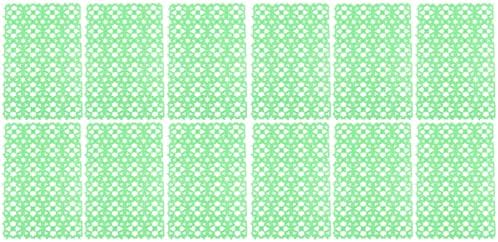  Iplusmile 12pcs In Splice Rabbit Pet Heat Inch, Cushions And Cat Mats- Dogs Random Cats Bottom Mats, Bunny Cages Snowflake Rat Mat, Chinchilla Design Non- Slip Skin Mat Animal, Holder Green