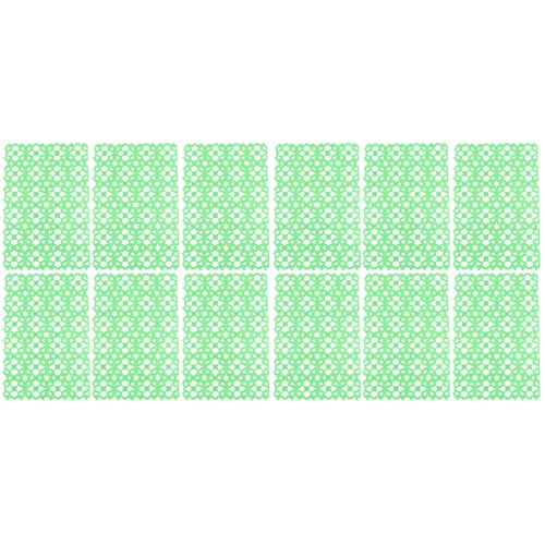  Iplusmile 12pcs In Splice Rabbit Pet Heat Inch, Cushions And Cat Mats- Dogs Random Cats Bottom Mats, Bunny Cages Snowflake Rat Mat, Chinchilla Design Non- Slip Skin Mat Animal, Holder Green