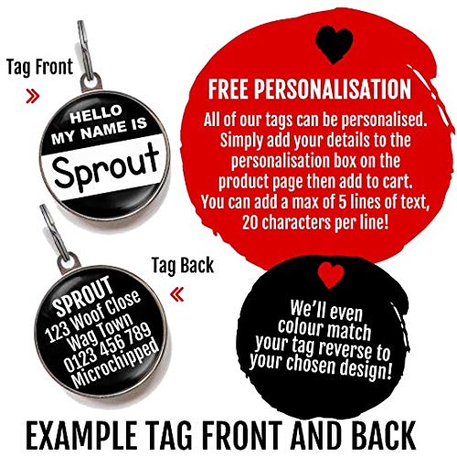  Wag-A-Tude Tags I Have Allergies Do Not Feed Dog ID Tag - Medical Alert Pet Tag (Large)