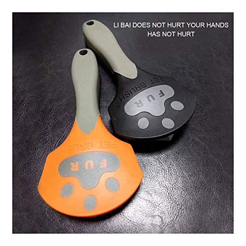  YangYan Dog Hair Removal Comb For Dogs Brush Grooming Tool For Matted Long Hair Pet Hair Shedding Comb (Color : Orange)