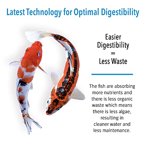  MICROBE-LIFT MLLWG Cold Weather Floating Fish Food Pellets With Wheat Germ For Ponds, Water Gardens, And Fountains, For Live Goldfish And Koi (5.25 Pounds)