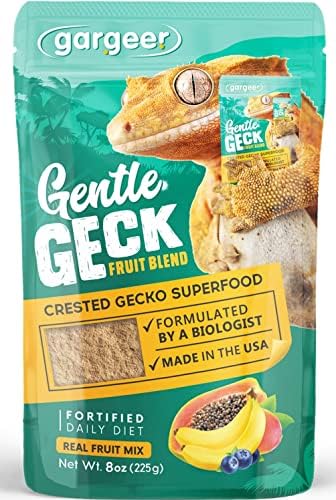  Gargeer 2oz Complete Crested Gecko Food Diet. Premium Mix, Ready To Use Freshly Made Powder. Unique Formula, Developed & Made In The USA. Enjoy! (Tropical + Insects Protein)