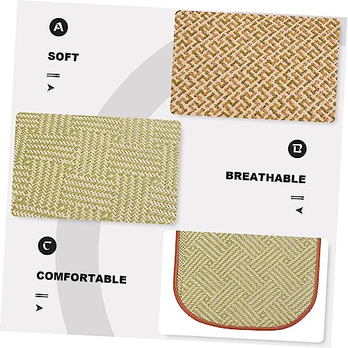  POPETPOP 4 Pcs Rabbit Mat Toys For Guinea Pigs Kitten Toys Guinea Pig Chew Toys Small Animal Grass Mat Small Animal Bedding Hamster Cooling Mat Cooling Grass Mat Natural Pet Bed