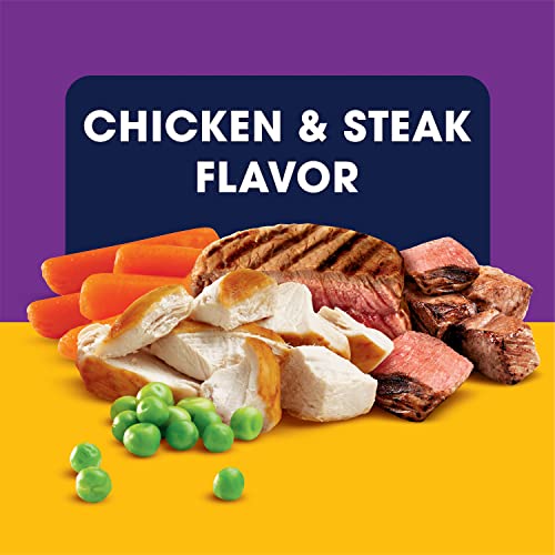  Pedigree With Tender Bites Complete Nutrition Adult Dry Dog Food Chicken & Steak Flavor Dog Kibble, 14 Lb. Bag