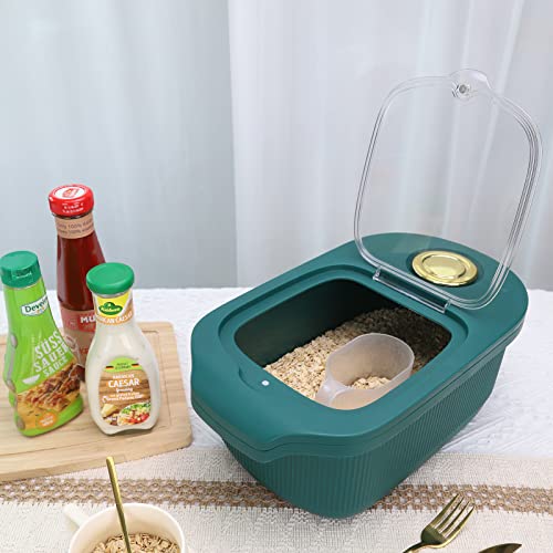  EOSVAROG Dog Food Storage Container - 10 Lb Plastic Dog, Cat And Other Pet Food Bin With Lids Airtight - Dry Rice, Flour, And Cereal Container With Cup - Cat Food Holder Storage