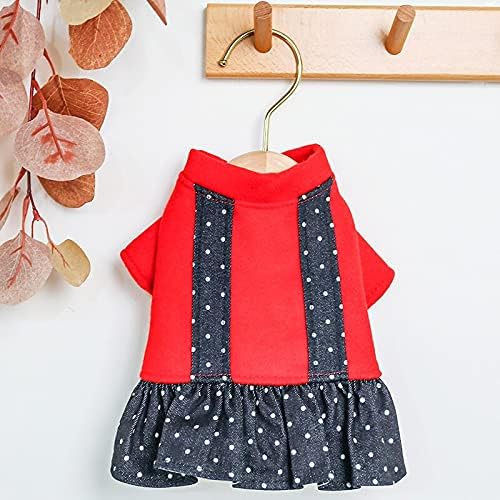  Sweet Print Pet Dog Princess Dress Suitable For Small Dogs Spring And Winter Puppy Dress Yorkie Dress Pet Clothing A1 XL