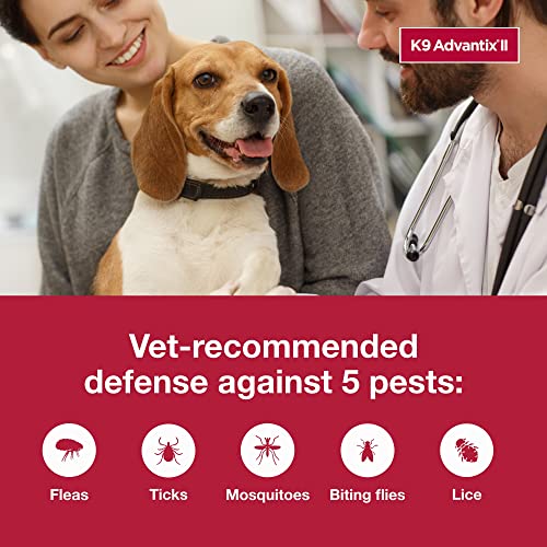  K9 Advantix II Medium Dog Vet-Recommended Flea, Tick & Mosquito Treatment & Prevention | Dogs 11-20 Lbs. | 2-Mo Supply
