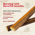  Natural Farm Chicken Stuffed Collagen Chews For Dogs (12 Inch, 12 Pack), Rawhide-Free Collagen Sticks, Odor-Free Natural Dog Chews, Long Lasting Treats For Small, Medium Dogs