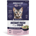  Miracle Vet Dehydrated Cat Food And Dry Topper - Natural Chicken And Vegetable Risotto - Grain Free Cat Food For Adults, Kittens - 58% Animal Proteins - Vet-Reviewed - Makes 2 LB Healthy Raw Wet Food