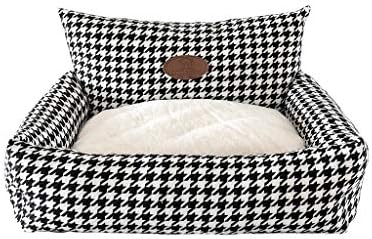  Wakeu Cat Bed For Indoor Cats, Indoor Warming Calming Cuddler Soft Sleeping Round Pet Bed With Removable Cushion