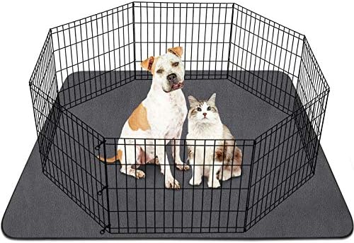  SIWA MARY Reusable Pee Pads For Dogs, 48"x48"/60"x48" Large, Washable Dog Pads With Super Absorbent, Non-Slip, Waterproof, Puppy Potty Whelping Pads Pet Traning Pads For Crate, Kennel, Playpen