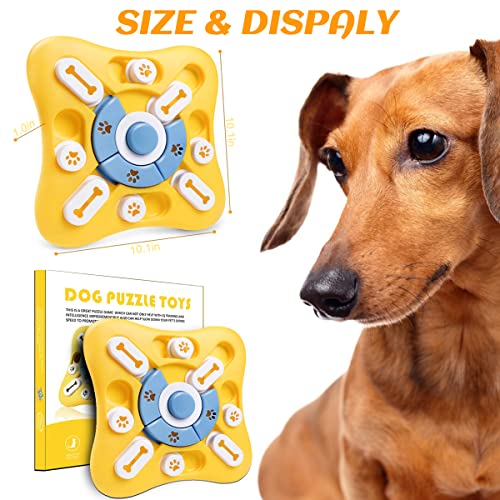  Dog Puzzle Toys,Slow Feeder Dog Bowls With Squeak Design For Dog,Interactive Dog Toys For IQ Training & Fun Feeding, Dog Games Puzzle Toys For Large,Small,Medium Dogs Puppies Cats