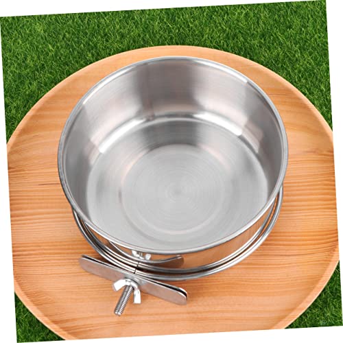  NOGRAX Rabbit Water Bowl Squirrel Feeders Macaw Toys Large Parrot Toys Parrot Cage Birdcage Water Cup Dispenser Bird Feeder Small Parrot Food Bird Food Silver Bunny Feeder Feeder (Color : Silver, Si