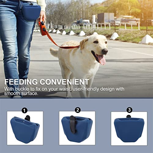  ULTECHNOVO 2pcsbags Training Storage With Pockets Bait Dog Outdoor Travel Bag: Camping Clip Carrier Treat Silicone Puppy Food Pouches Containers For Bag Portable Reward Supplies