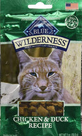  Blue Buffalo Wilderness Chicken And Duck Grain Free Soft-Moist Cat Treats, 2 Oz (Pack Of 12)