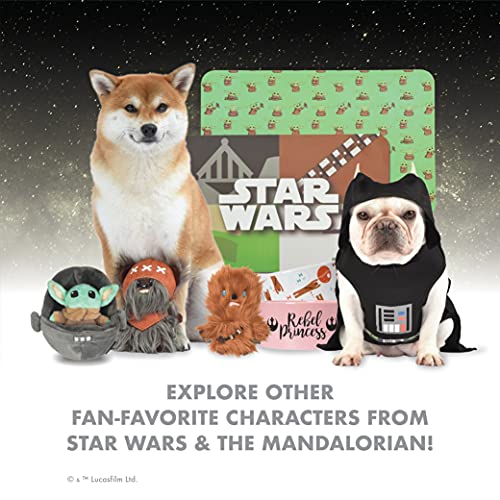  Star Wars For Pets The Mandalorian Snack Time Dog Treat Jar | 10 X 5 Ceramic Dog Treat Jar With Lid, Dishwasher Safe |Baby Yoda Green Dog Food Storage Container | Baby Yoda Treat Jar