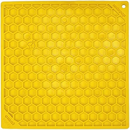  SodaPup Bones EMat – Durable Lick Mat Feeder Made In USA From Non-Toxic, Pet-Safe, Food Safe Rubber For Mental Stimulation, Avoiding Overfeeding, Fresh Breath, Digestive Health, Calming, & More
