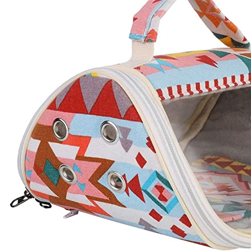  Cat Carrier Guinea Pig Travel Bag, Hamster Bed, Portable Hamster Breathable Bag, Travel Tote Bag Pet Carrier (Color : Brass)