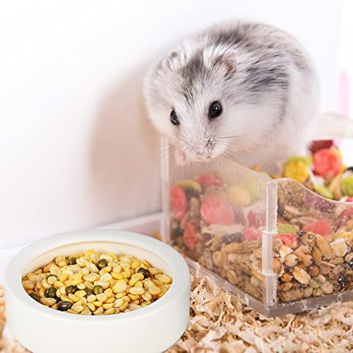  Yardwe Rabbit Food Rabbit Food 3pcs Hamster Hedgehog Feeders Chinchilla Small Guinea Pig Food Feeder Water Feeding Container Set Squirrel Food Pet Water Dispenser