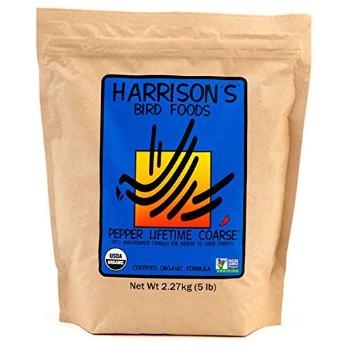  Harrison's Bird Foods Pepper Lifetime Coarse 5lb Certified Organic Formula