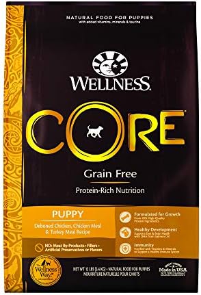  Wellness CORE Natural Grain Free Dry Dog Food, Puppy, 26-Pound Bag