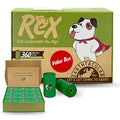  REX Certified Home Compostable Dog Poop Bags, Plant-Based, Unscented, Ultra Thick And Leak-Proof, 9 X 13 Waste Bags, 360 Count