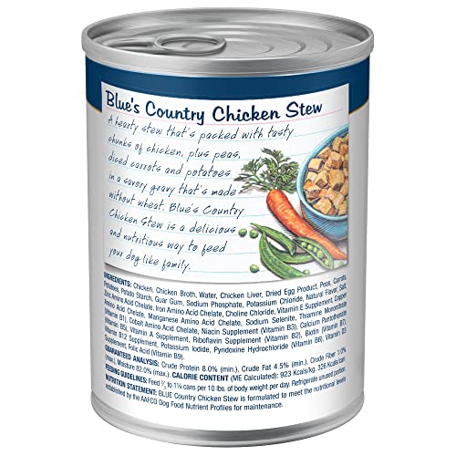  Blue Buffalo Blue's Stew Natural Adult Wet Dog Food, Chicken Stew 12.5-oz Can (Pack Of 12)