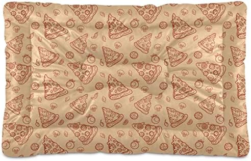  Food Pizza Dog Bed Cat Bed Soft Comfortable Pet Bed Non-Slip Calming Kennel Pad For Small Medium Large Dogs Cats 2116503