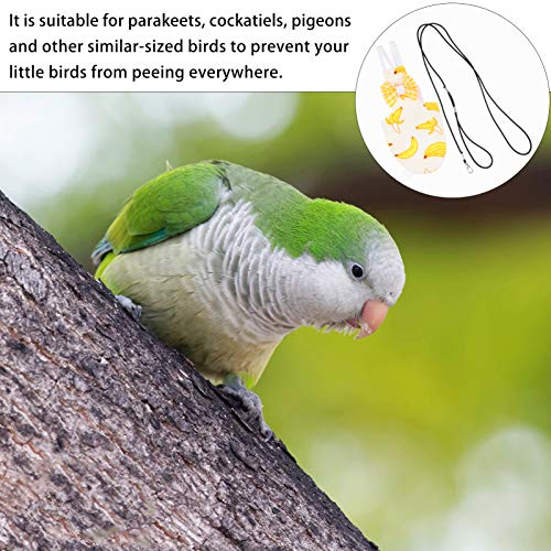  Mipcase Bird Diaper Conure Conure Flight Suit Birds Diaper Flight Cockatiel Flight Suit Parrot Flight Suit Bird Flying Harness Suit With Leash Pet Parrot Costume Conure Flight Suit