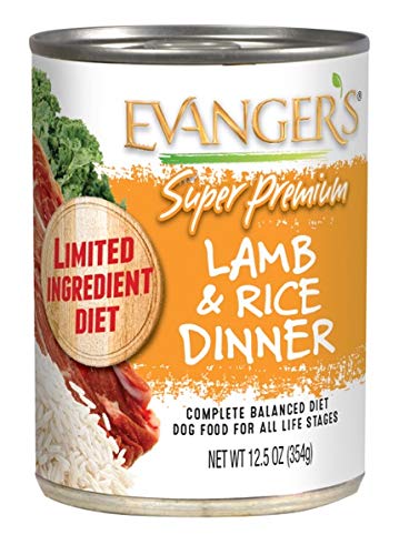  Evanger's Super Premium Lamb & Rice Dinner For Dogs