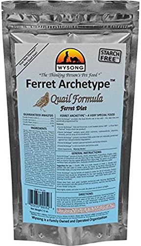  Wysong 858053 Ferret Archetype Quail Formula - Raw Ferret Food - 7.5 Ounce Bag
