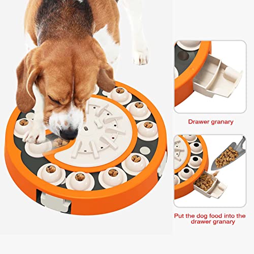  Large Dog Puzzle Toys, Dog Treat Feeding Toys Food Feeder Dispenser Level 3 2 1 Interactive Games For Large/Medium/Small Dogs Entertainment Toys