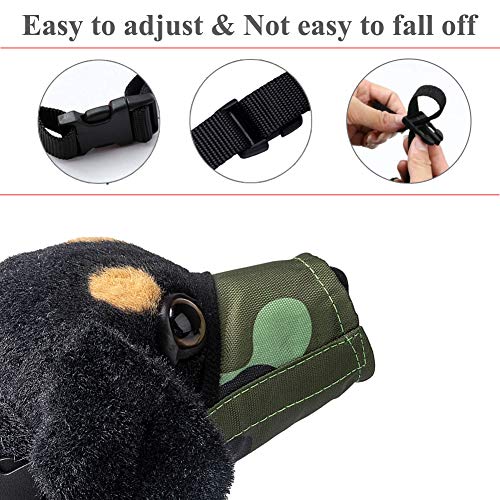  Coppthinktu Dog Muzzle Suit, 7PCS Dog Muzzles For Biting Barking Chewing, Adjustable Dog Mouth Cover For Small Medium Large Dogs, Soft Comfortable Dog Muzzle For Long Snout