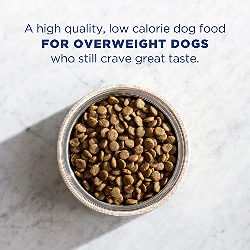  Natural Balance Fat Dogs Low Calorie Dry Dog Food Chicken Meal, Salmon Meal, Garbanzo Beans, Peas & Oatmeal, 5 Pounds (Packaging May Vary)