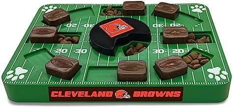  Pets First NFL Miami Dolphins Puzzle Toy, Puzzle Treat Dog Toy, Interactive Dog Treat Toy, Dog Puzzle