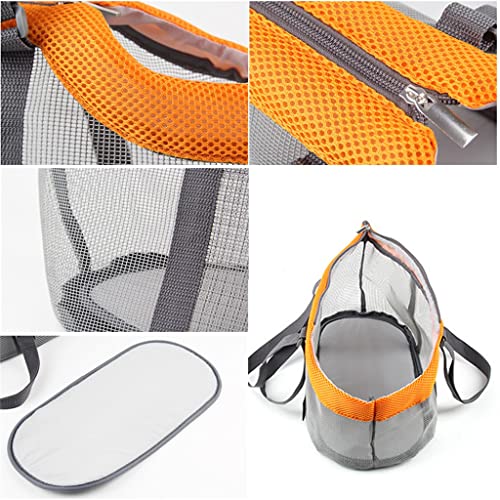  MEENE Breathable Single Shoulder Bag For Pet Dog Outdoor Walking Carrier Kitten Puppy Travel Mesh Surface Carrying Bags For Dogs Cats (Color : Black)