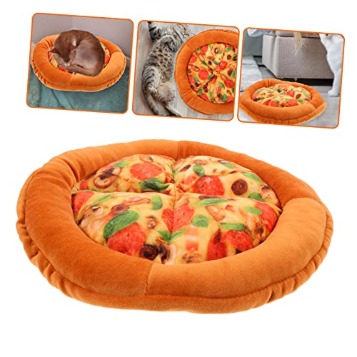  Mipcase 2pcs Cat Nest Winter Pet Warm Mat Cat Bed Pizza Cat Bed Large Cat House Soft Toy Big Cat Little Cat Winter Cat House Cat Hideaway Cat Beds Cloth Pet Bed The Dog Outdoor Cat Bed