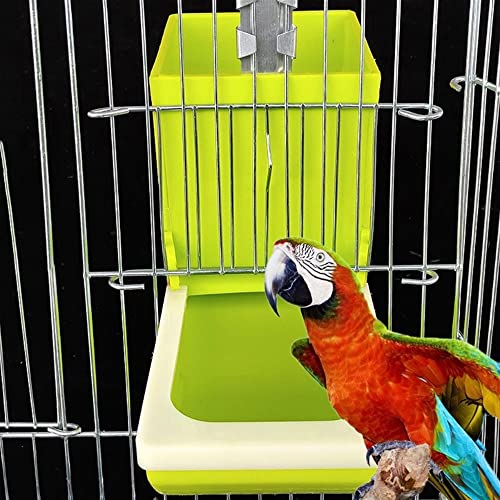  BREWIX Pet Bird Food Dispenser Parrot Fooder Feeder Bird Food Container Small Birds Cage Accessories Feeding Device Feeding