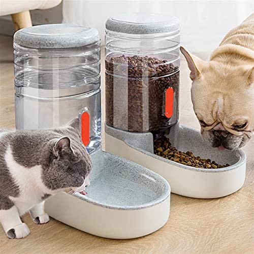  AACARB Cat Water Dispenser, Pet Automatic Feeder Dog Water Bottle Large Capacity Cat Pet Food Feeder Drinking Water Dispenser Bowl Cat Accessories (Size : Pink Drinking Water)