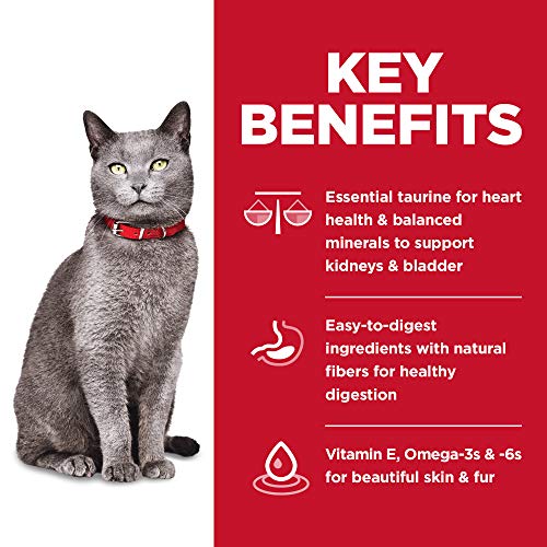  Hill's Science Diet Senior 7+ No Corn, Wheat Or Soy Dry Cat Food, Chicken Recipe, 7 Lb. Bag
