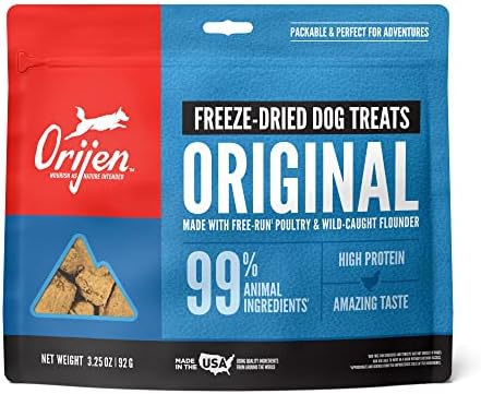 ORIJEN Freeze Dried Original Dog Treats, WholePrey Ingredients, 3.25oz